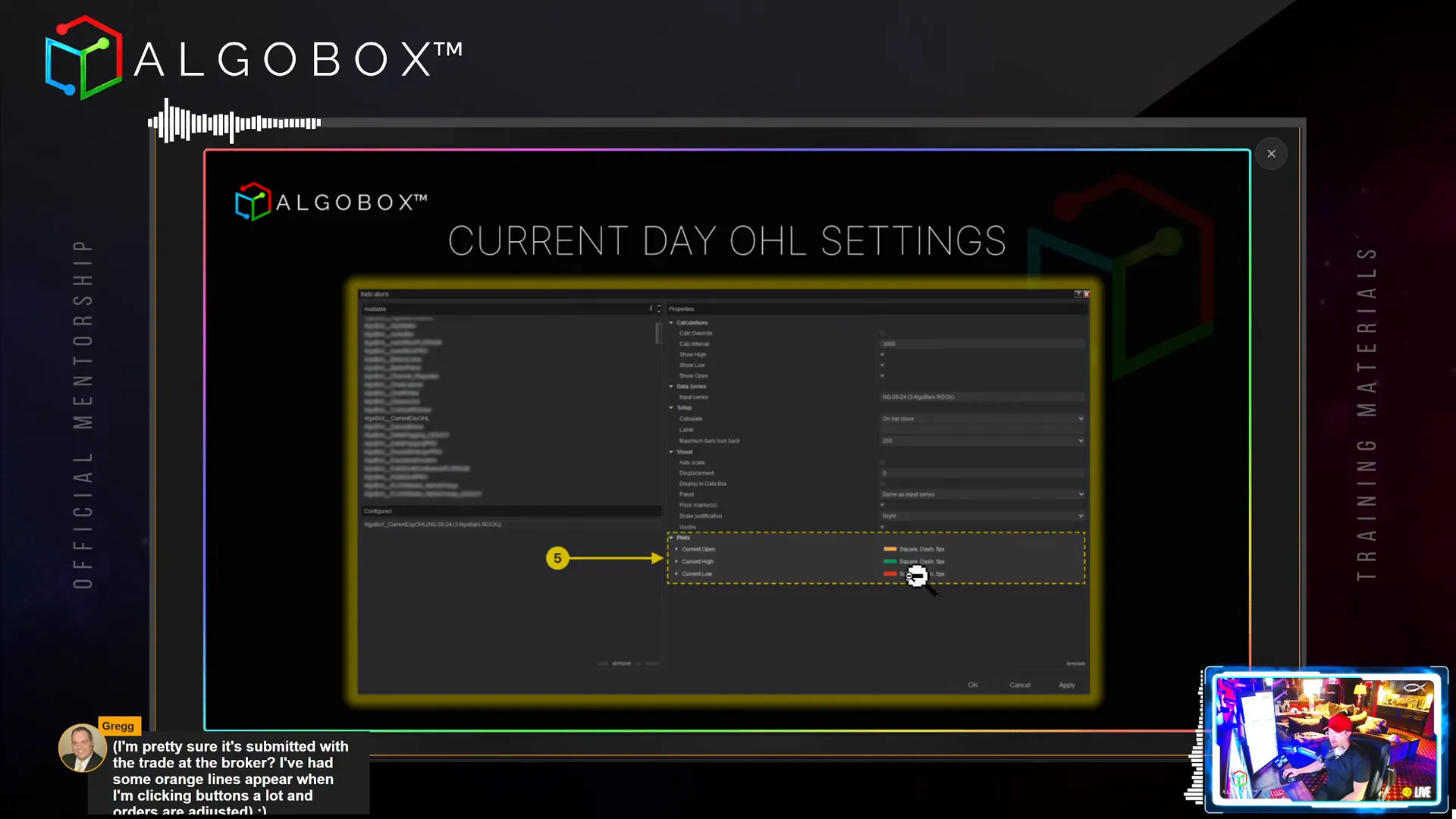 Channel Regulator indicator showing dynamic price channels and color changes
