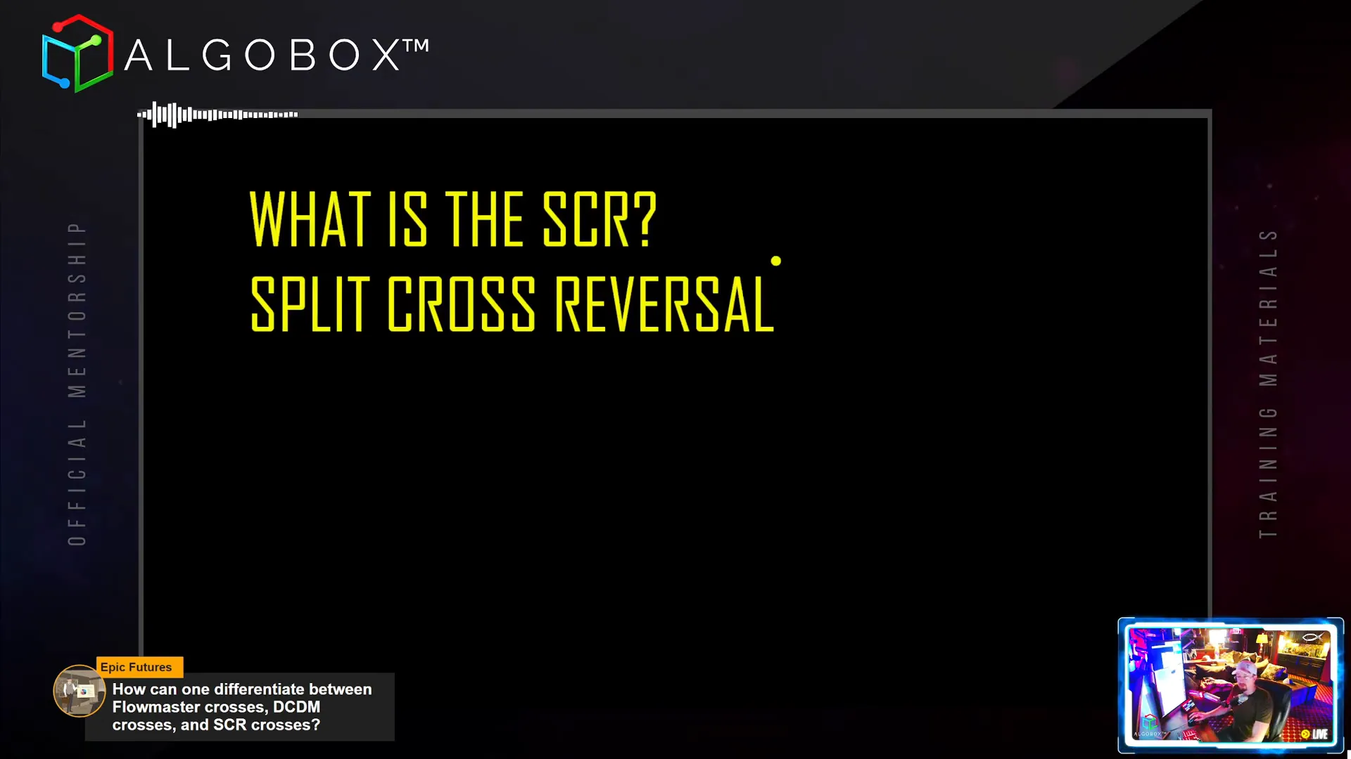 Split Cross Reversal (SCR) example with straight leg and separated crosses