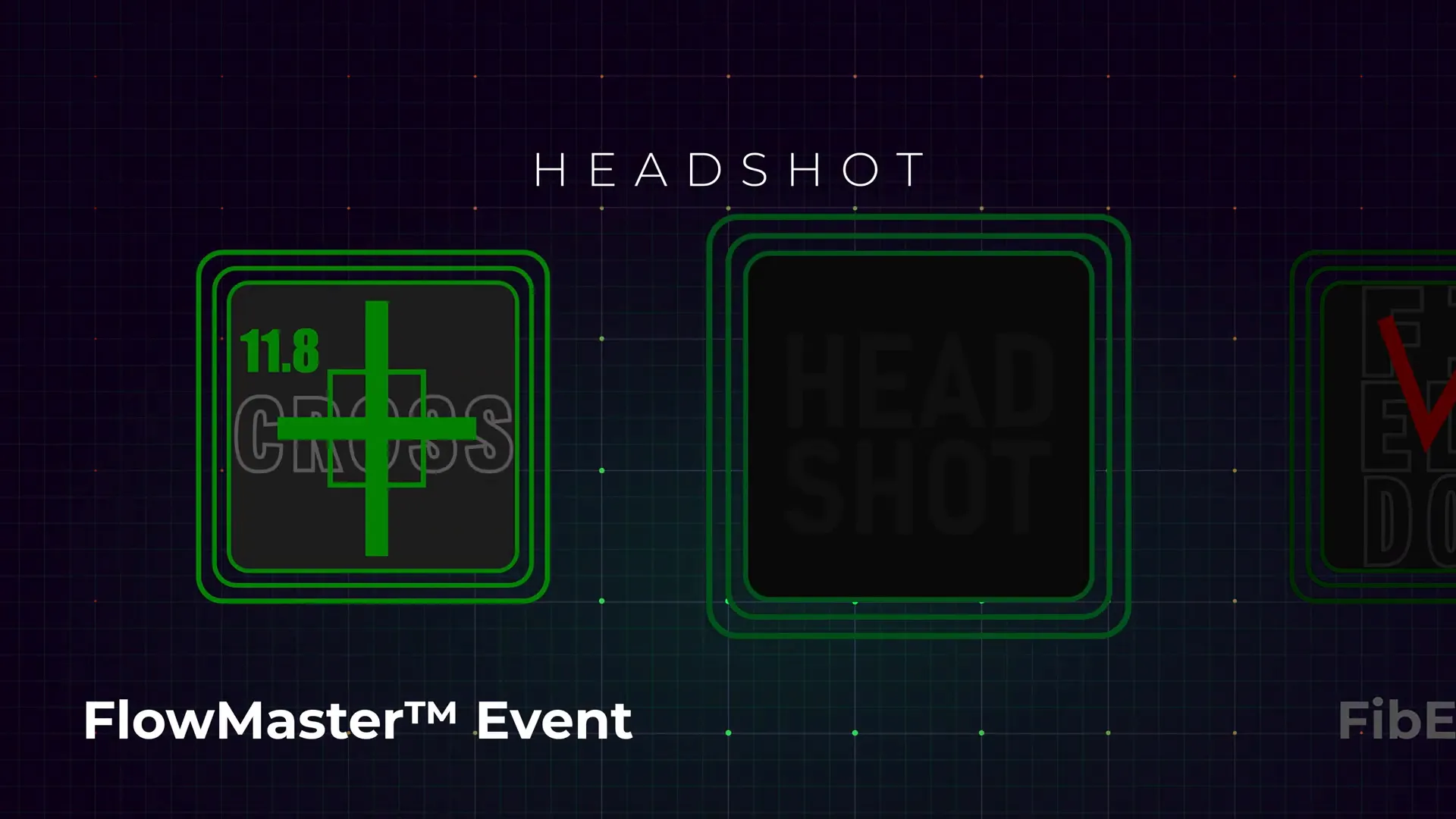 Flow Master Event components including bubbles and alpha omega crosses