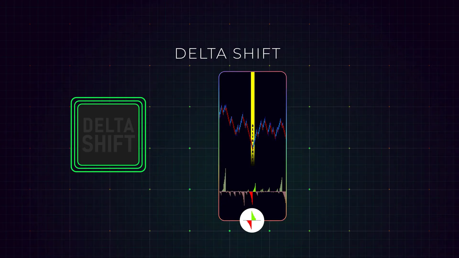 Delta shift indicated by opposite prominent delta flags