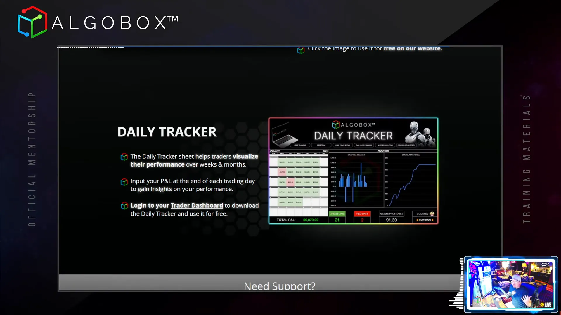 Trade tracker tool for managing risk and trading time
