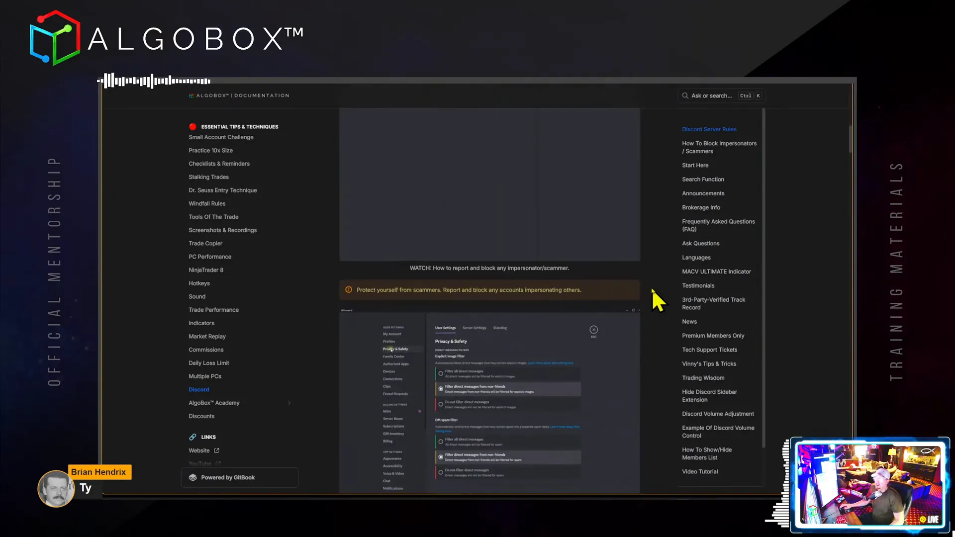 AlgoBox Discord community interface